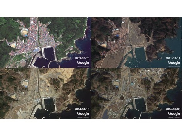 グーグル、東日本大震災で被害を受けた地域のストリートビューを更新